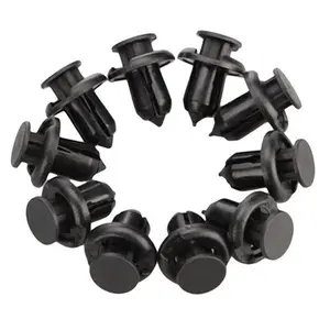 100 Pcs Bumper Clips 10mm Hood Fender Push Rivets Retainer Fasteners for Honda