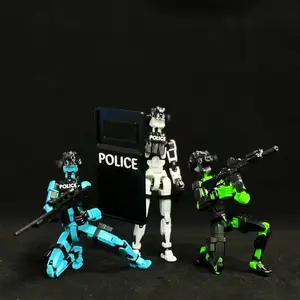 New Trendy T13 Action Special Police Joint Figure, Action Figurine, Action Figures, Durable with Interchangeable Accessories, Tactical Equipment Models, Perfect Gift