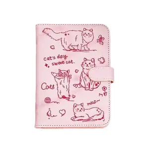 Cartoon passport holder, ticket storage bag, card holder, ultra-thin document bag, multifunctional portable travel document holder