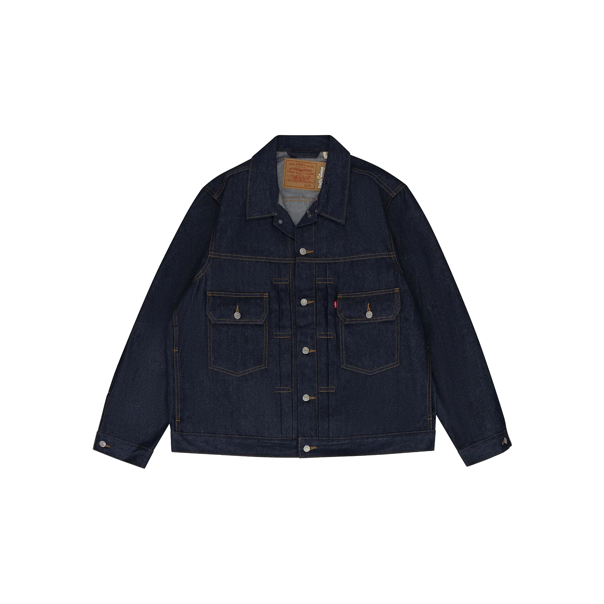 Type-2 Raw Denim Work Jacket "Indigo Blue" DT847