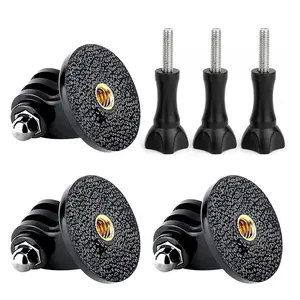 3pcs Camera Tripod Mount Adapter with 3pcs Thumb Screws Compatible for Gopro Hero 13 Hero 12 Hero 11 Hero 10 Hero 9 Hero 8 Hero 7 Hero 6 Hero 5 Hero Session Hero 4 Hero 3+ Hero 3 Hero 2, DJI osmo, Insta 360, Akaso and Sjcam Action Cam