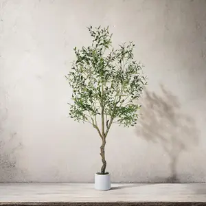 Hessence House Artificial Olive Tree, Indoor-Outdoor Home Improvement Garden Decor