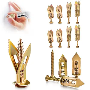 Self Drilling Drywall Anchors with Screws Kit, 2026 Upgraded Heavy Duty Wall Anchors, Upgraded Expansion Anchors for Wall Mounting, Easy Install Drywall Screws for Home Decor