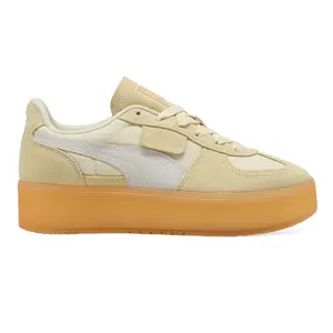 PUMA Womens Palermo Elevata Platform Sneakers Shoes Casual - Yellow