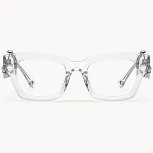 Sabrina Pirerced Crystal Rectangle Glasses