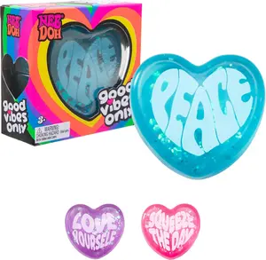 Schylling Needoh Good Vibes Only - Sensory Squeeze Toy - Colors May Vary (1 Per Pack)