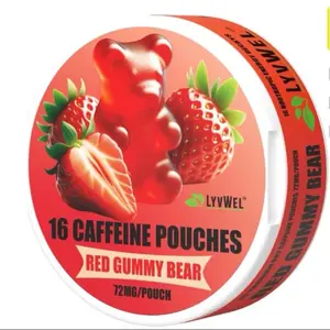 Caffeine Pouches 72mg -1 pack - 16 pouches, Choose your flavor, New Sport Energy beverage Sugar free