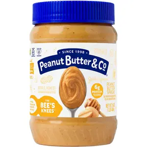 The Bee's Knees Honey Flavored Peanut Butter Spread, Deliciously Sweet, 7g Protein, Healthy Snack