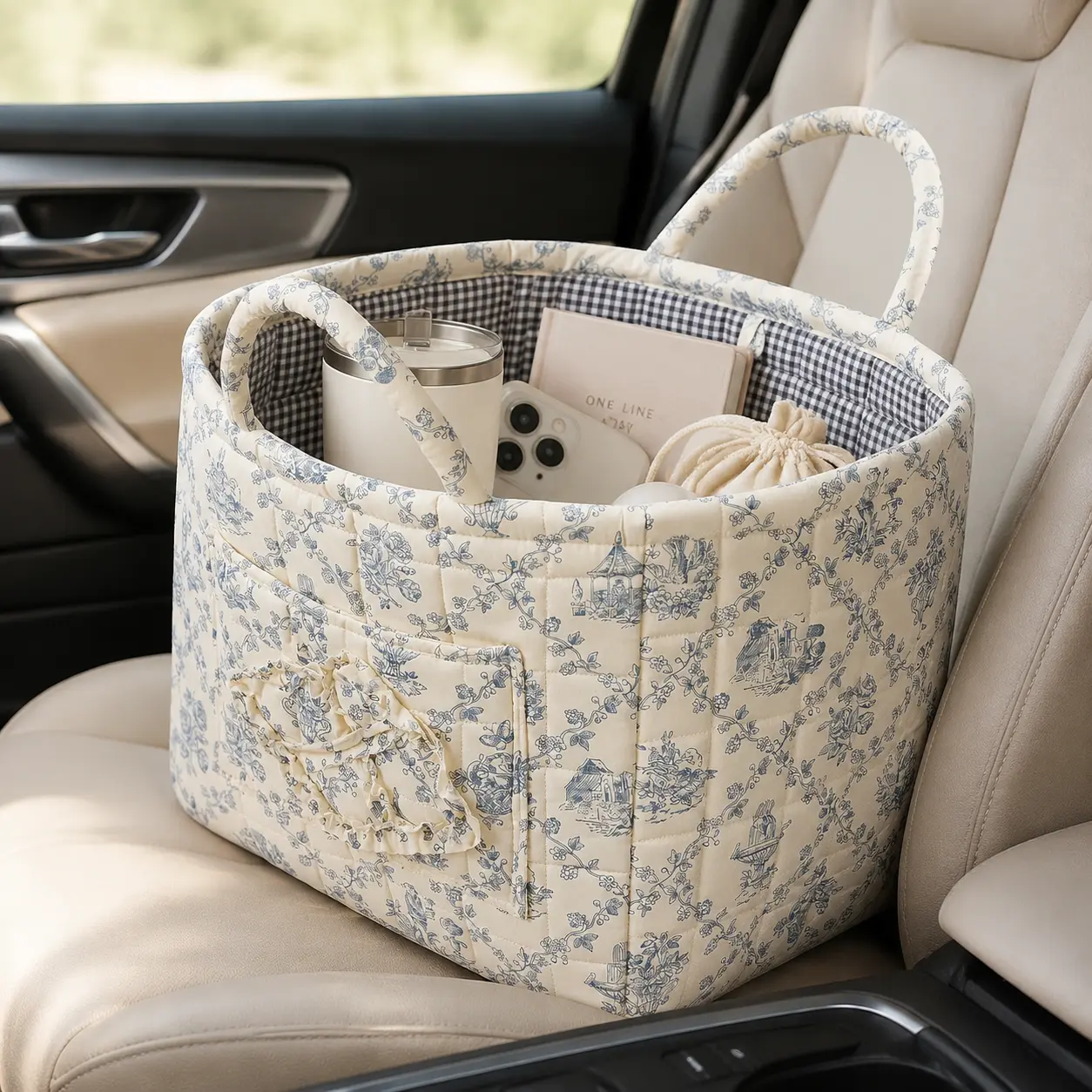 Classic Eco-Friendly Square Fabric Laundry Basket - Collapsible Storage Bin with Handles, Versatile Organizer for Clothes, Home Room Storage Essentials (Nursery Closet Use)