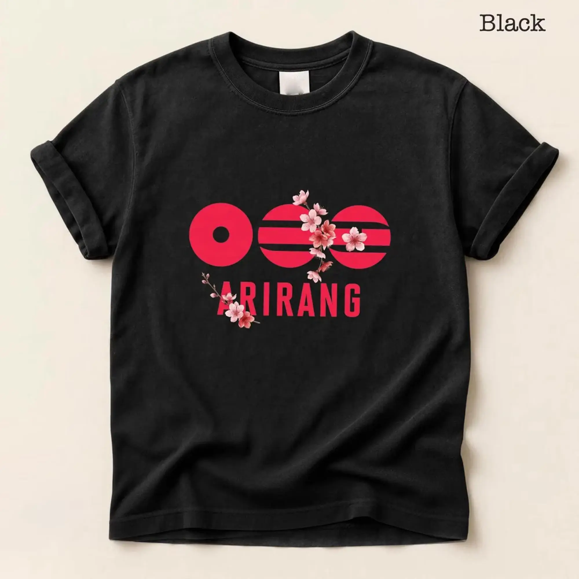 Cherry Blossom Graphic Tee - Unisex Kpop After Concert Merch Casual Streetwear Character Design T-Shirt