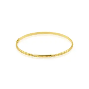 18k Gold Greek Key Bangle