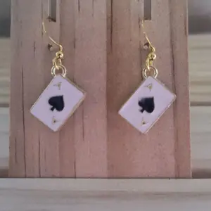 Poker Card Earrings- CLEARANCE-
