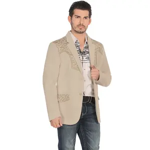Saco LAMASINI Bordado para Caballero Slim Fit Estilo LM516