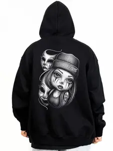 Smile Now Cry Later Baby Girl Chicano Clothing Lowrider Chicana Art Gangster Cholo Outfit Cotton Unisex Hoodie Casual Streetwear Graffiti Sweatshirt