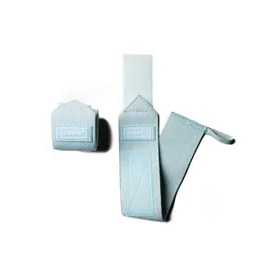 UPPPER Wrist Wraps Baby Blue 2.0 - 19" Wrist Support for Powerlifting and Gym Workouts, Hook-and-Loop Closure, Thumb Loop