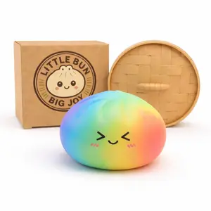 Dumpling Squishy Toy |   Cute Stress Relief Fidget for Relaxing & Fun