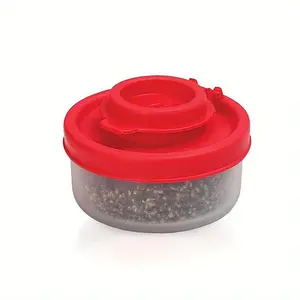 1pc Small Salt And Pepper Bottle, Moisture-proof Salt Box For Camping Picnic Outdoor Kitchen Lunch Box, Spice Container, Clear Pepper Box With Lid, Plastic Spice Jar Dispenser, Barbecue Seasoning Jar, Kitchen Gadget For Restaurants, Food Trucks