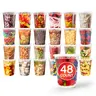 Stock Your Home 32oz Plastic Deli Containers (48 Pack) with Lids, Reusable Freezer Containers, To Go Soup Containers, Microwave Safe