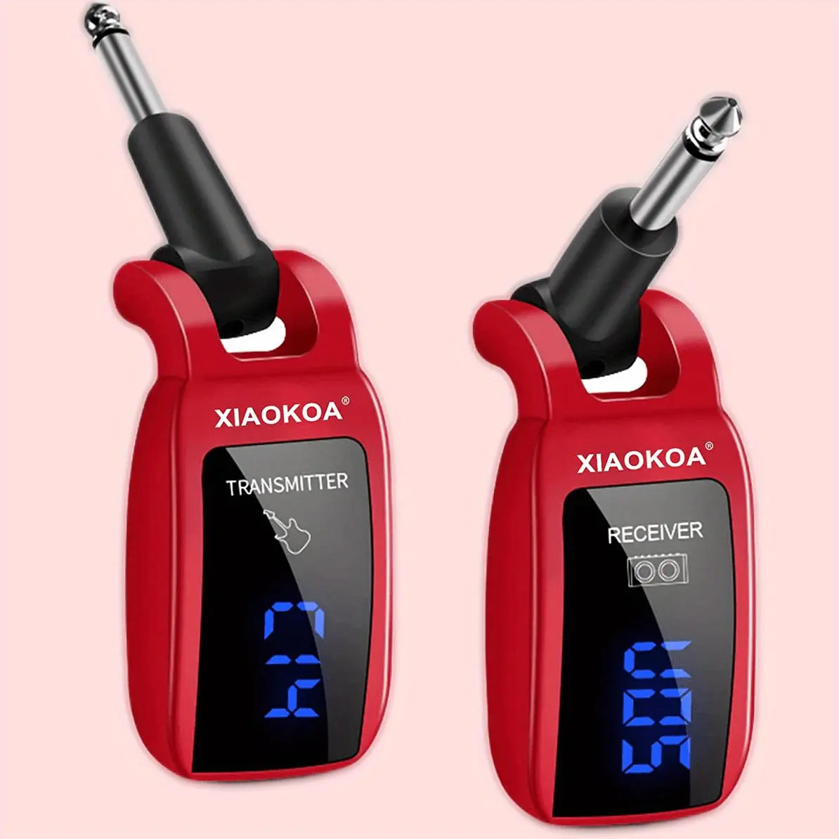 Wireless Guitar System UHF Wireless Transmitter Receiver for Electric Guitar Bass Acoustic Guitar, Portable Guitar Accessories