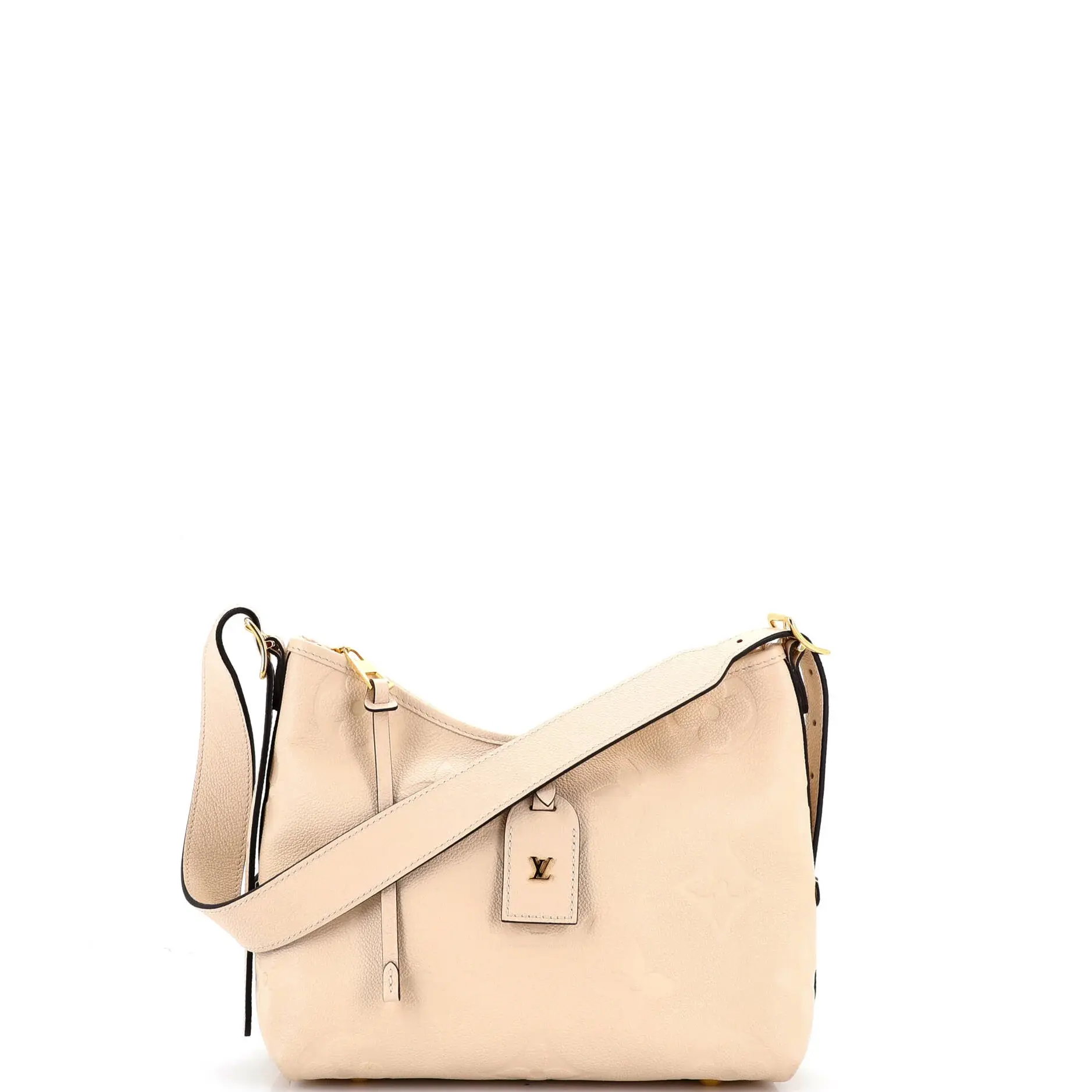 Pre-owned Louis Vuitton Leather Shoulder Bags CarryAll Hobo Monogram Empreinte Giant PM by Rebag