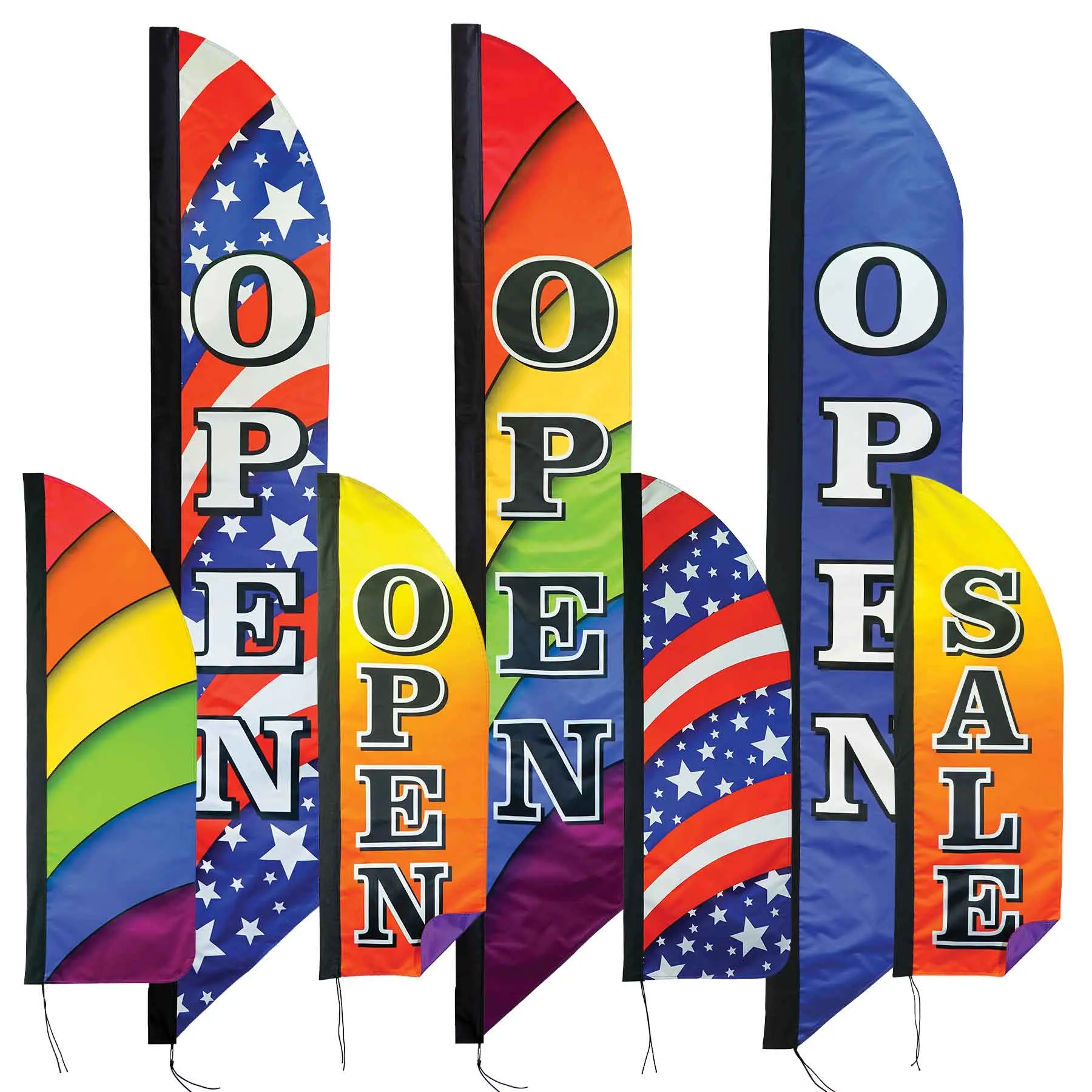 In the Breeze Heavy Duty Double-Sided Banner Outdoor Business Banner Colorful Vibrant Banners for Businesses Pop-Ups Reunions and More Weather Resistant Fade Resistant Fabric Double Stitching Reinforced Pole Sleeve - Print