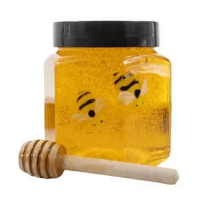 200ML Honeycomb Crystal Slime, Small Bee Pearl Rubber Clay, Calms Mind, Reduces Stress, Perfect Party Gift, Relaxing Sensory Toy, Stress Relief Slime