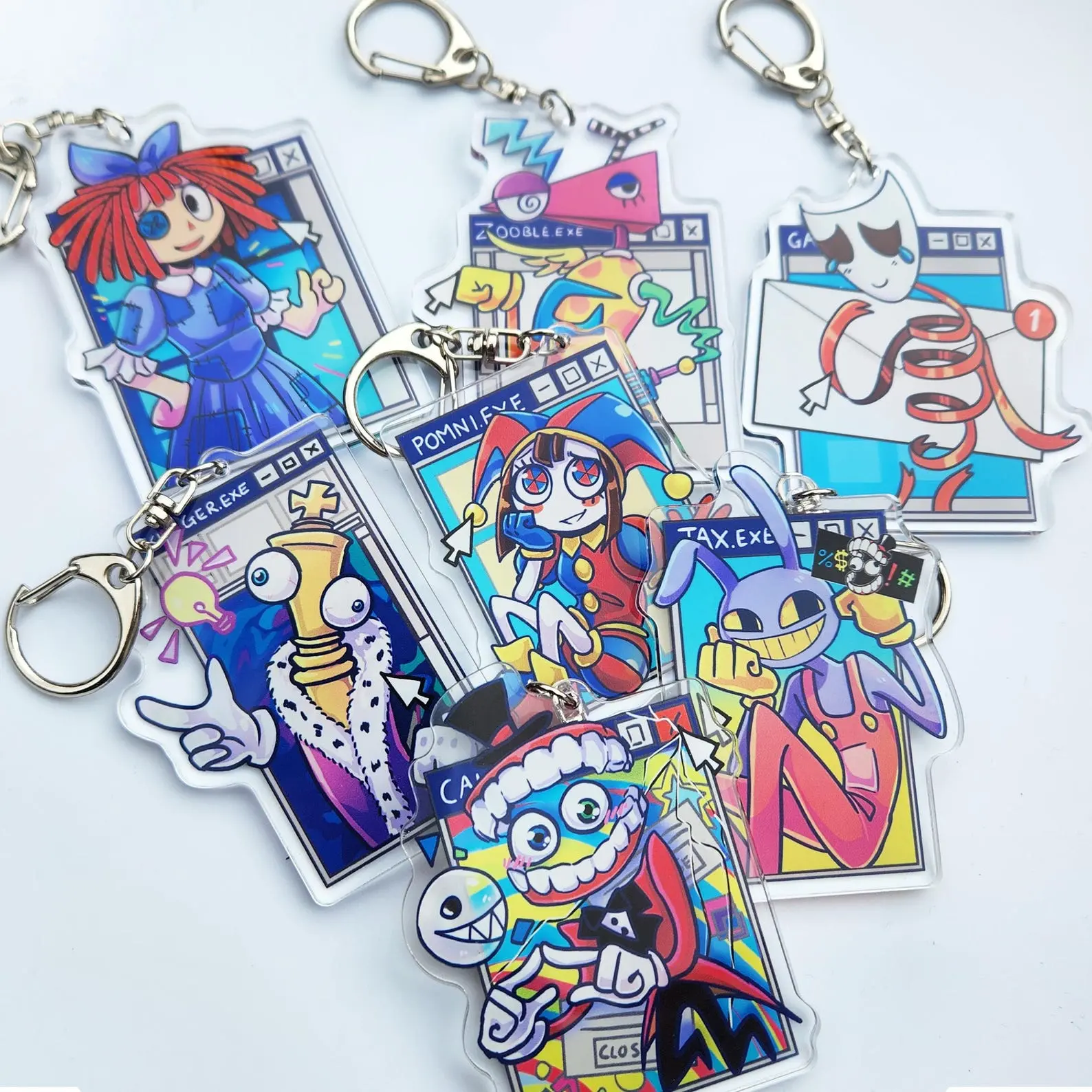 The Amazing Digital Circus "TADC" Keychains | Double - sided Keychain