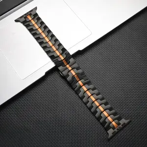 Silver Color Metal Watch Band for Iwatch, Fashion Stainless Steel Design, Compatible with 49mm-38mm, Men's Iwatch Ultra3-1 Bands