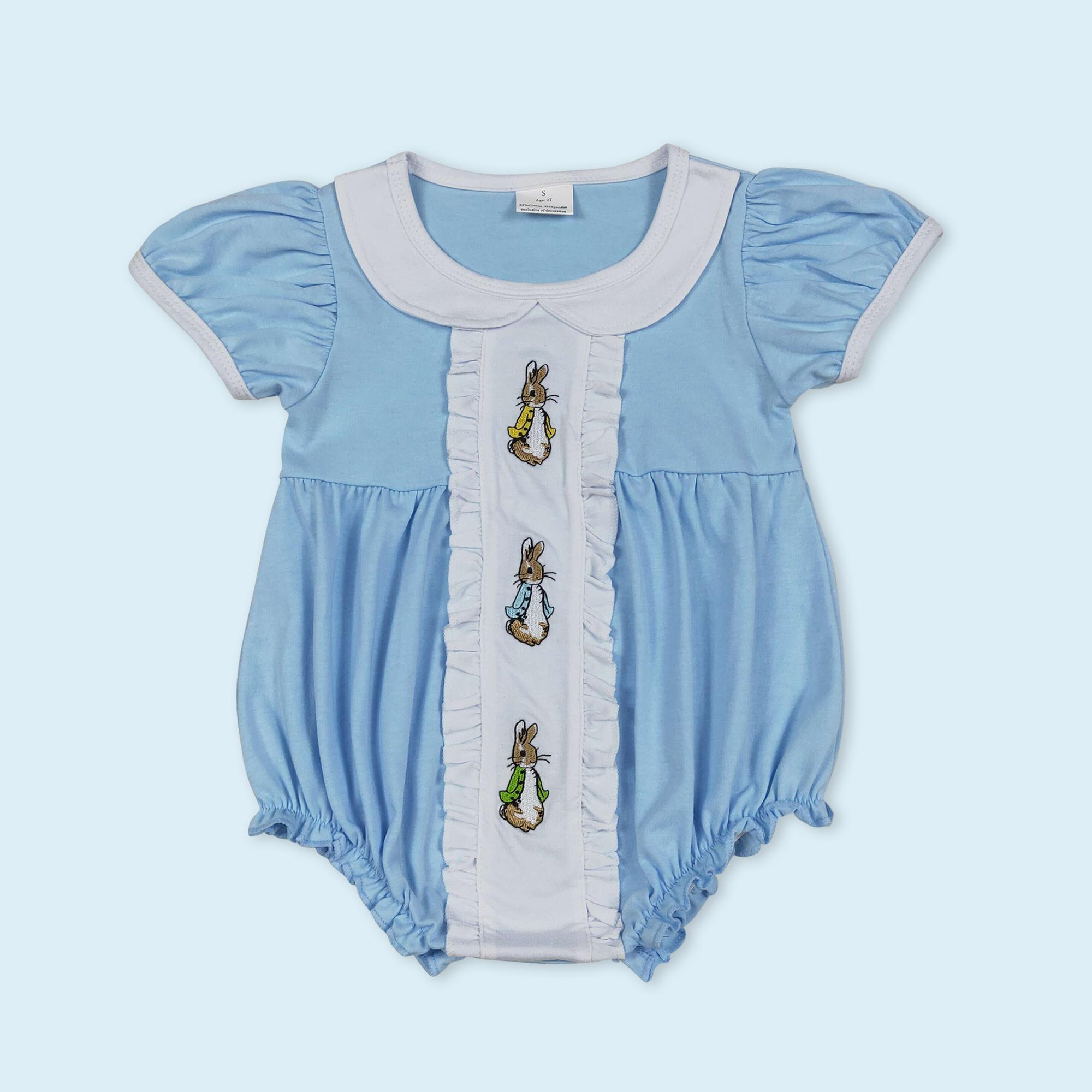 Easter cross floral design kids girls summer outfit