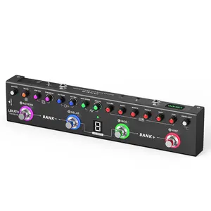 LEKATO Tank-G Multi Effects Guitar Pedal, Guitar Effects Pedal with 36 Presets, Editable 4 Modules, Amp, Chorus, Delay, Reverb, IR CAB, Tuner, BT Connection, Music Recording