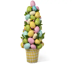 Glitzhome 16" Easter Egg Table Top Tree
