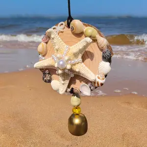Ocean Breeze Wind Chime Craft Kit DIY Seashell Ornament with Bells Creative Gift for Mom Grandparents Home Decoration Valentine's Gift for BF