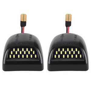 Car License Plate lights 2pcs White Light  Superbright 12V LED Rear View Light 22794700 Compatible for Chevrolet Pickup GMC Waterproof Super White Light