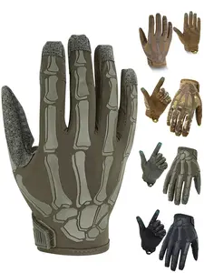 Full Finger Touch Screen Tactical Gloves, Breathable Sun-proof Gloves, Wear-resistant Motorcycle Riding Gloves for Motorcycle, Outdoor, Sports