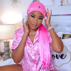 Hairweave Sleeve Satin – Pink Sapphire | Not for Braids/Locs | For Sleeping, Weaves & Long Hair