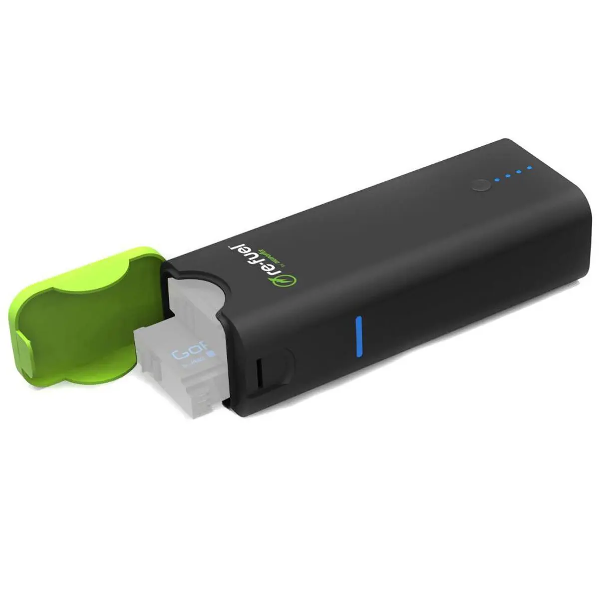 Re-Fuel GO Charger 5200mAh Portable Power Bank with Dual Charging Ports, Micro Plug, Smartphone Compatibility & Over-Charge Protection for GoPro HERO4 Camera, Accessories