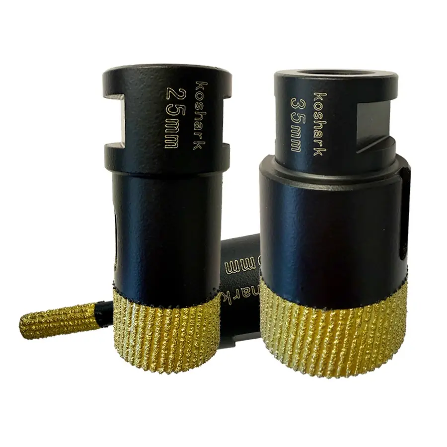 Koshark Diamond Drill Bit and Core Drill for Tile, Marble, Ceramic, Granite, Brick, Concrete, Quartz, Porcelain, M14 Thread, Dry/wet Use, Diamond Drilling Bits