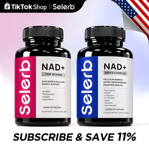 Selerb NAD+ Supplement for Women (NMN Alternative) + NAD+ Supplement for Men Bundle – Liposomal-β-NAD+/NAD+, Trans-Resveratrol, CoQ10, D-Ribose, L-Carnitine, L-Arginine, Maca & Ashwagandha – Cellular Renewal, Energy, Skin Health