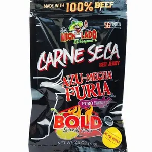 SALE!!! Sr. Michelado Carne Seca - Crunchy Beef Jerky - Azu Mecha Furia BOLD 2.5oz