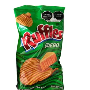 Ruffles chips with cheese and spicy flavor Ruffles chips with cheese and spicy flavor