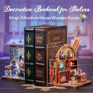 Magic University Bookend DIY Kit | Magic Theme - Fix Messy Books, Store Pens, Easy to Assemble for Beginners/Teens, Enchanted Decor, Perfect Gift for Magic Fans & Book Lovers