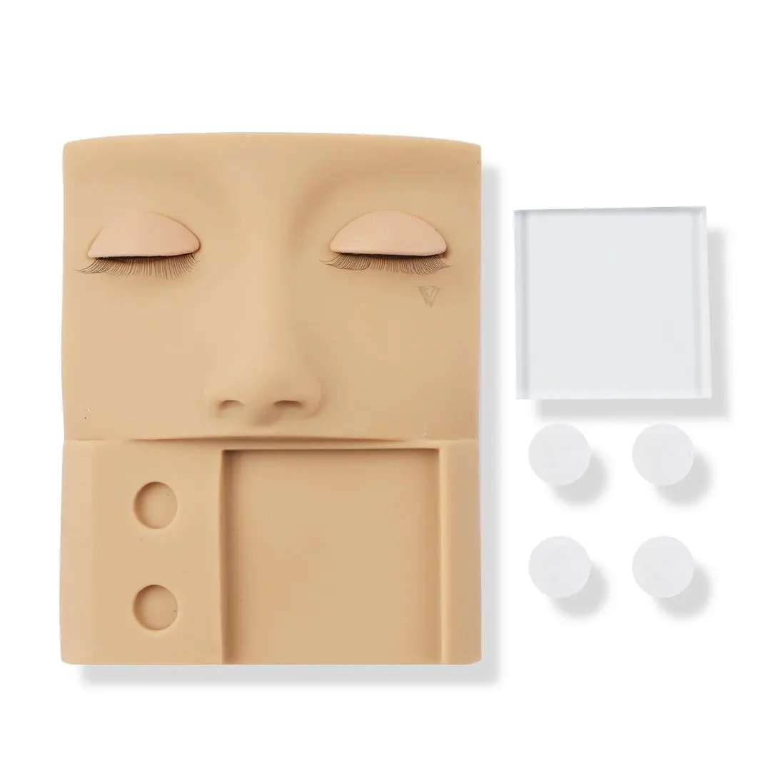 3 In 1 Mannequin with Removable Eyelids Lash Practice Set