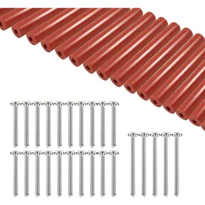 Outlet Screw Spacers,  50 count Electrical Outlet Extender Kits Include 25 count 2.7 Inch  and 20 count 1-1/2 Inch & 5 count 2 Inch 6-32 Thread Flat  Mounting Electrical Outlet Screws