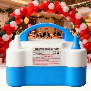 New electric balloon pump, portable dual-nozzle electric balloon air pump, electric balloon inflator for birthday party decoration and inflation blower