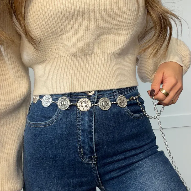 Lone Star Round Chain Belt