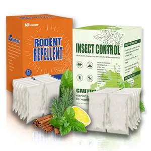 Natural Peppermint Oil Mouse & Insect Repellent Sachets 12 Packs Safe for Pets & Children Effective Against Mice Ants Spiders Roaches Eco Friendly