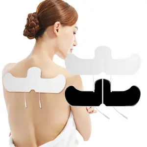 Large Electrode Pads Replacement Physiotherapy Tens Electrode Pad For EMS Muscle Stimulator Pulse Therapy Massager Conductive Gel Patch Acupuncture Electrostimulator Massage Accessories Attachment Reusable 2mm Plug