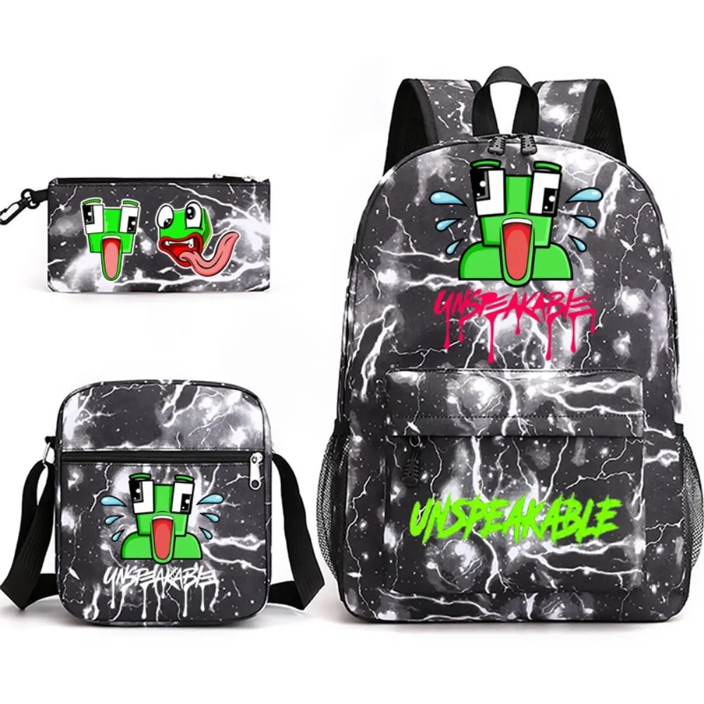 UNSPEAKABLE Anime Backpack for Women Men Teens, Day Packs Knapsacks Casual Backpacks Gift for Gym Travel Camping Outdoor Work Business