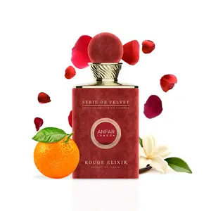 Anfar London Rouge Elixir Pour Femme Extrait De Parfum 100ml (3.4fl oz) - Women's Luxurious Plant-Based Perfumed Fragrance, Fresh Citrus Floral & Spicy Woody Scent with Lemon Verbena, Mandarin Orange, Clove, Rosewood Notes, Bottle Fragrance, Bottle Women'