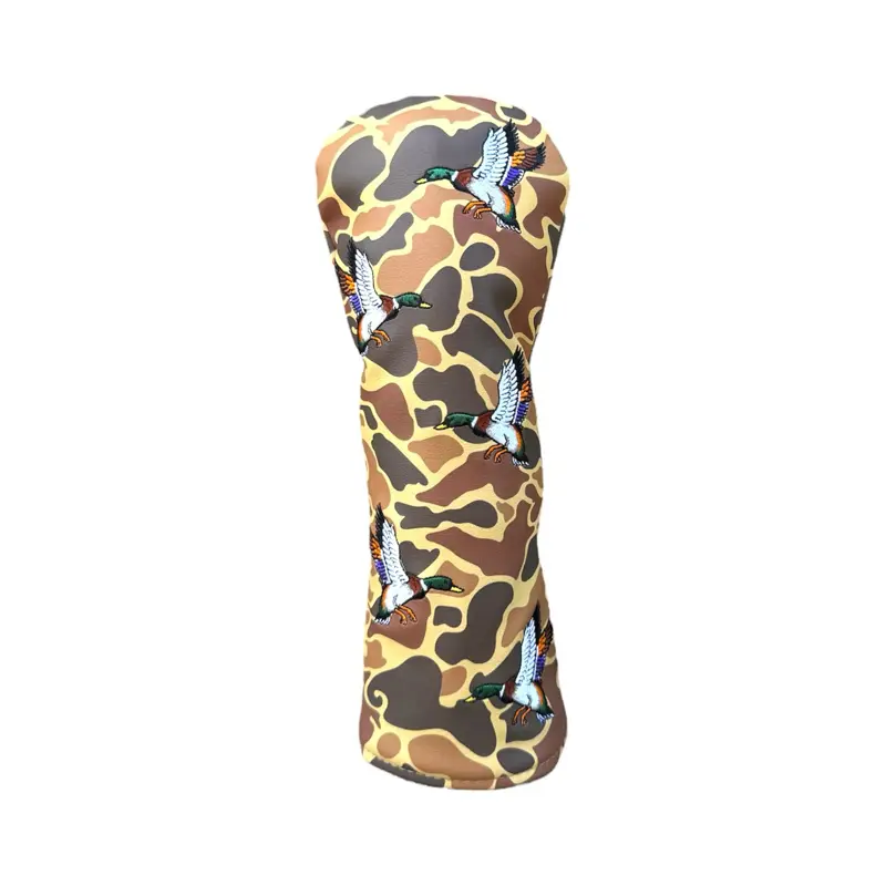 Mallard Fairway Wood Headcover High Quality Golf Club Cover for Mallard Fairway Woods with Camouflage Design and Bird Pattern